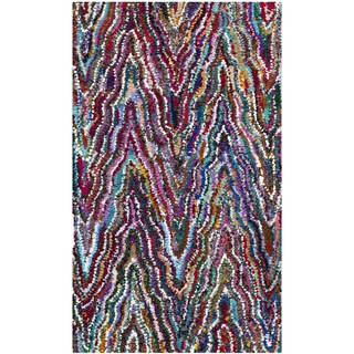Safavieh Handmade Nantucket Abstract Chevron Multicolored Cotton Rug
