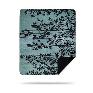 Denali Black and Blue Branches Throw Blanket