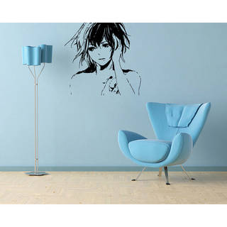 Manga Girl Vinyl Wall Decal