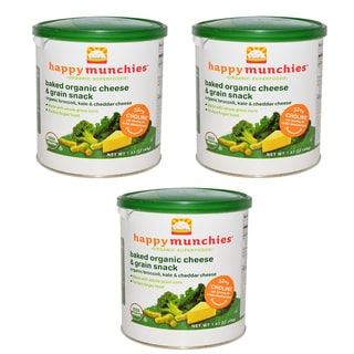 Happy Baby Broccoli, Kale & Cheddar Munchies (Pack of 3)