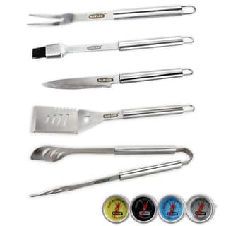 Man Law 5-piece Stainless Steel BBQ Tool Set