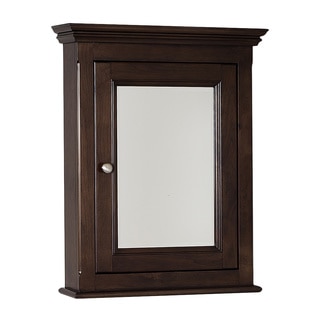 Perri Walnut Finish Reversible Door Medicine Cabinet