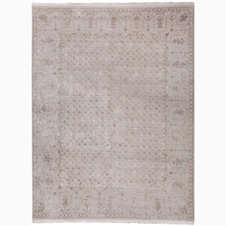 Hand-Knotted Oriental Gray/ Silver Area Rug (8' X 10')