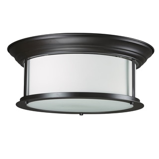 Z-Lite 2-light Bronze Ceiling Lamp