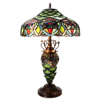 Arielle Green 2-light Table Lamp