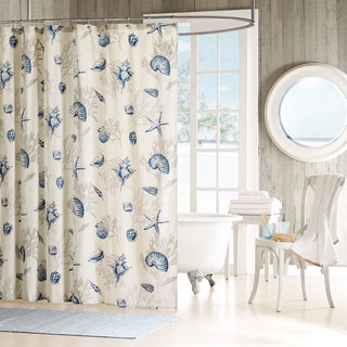Madison Park Nantucket Cotton Shower Curtain