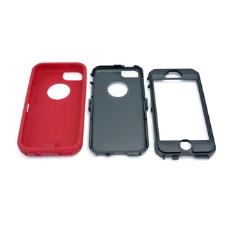 Gearonic 3 Piece Hybrid Hard PC Soft Silicone Case Cover for iPhone 5C