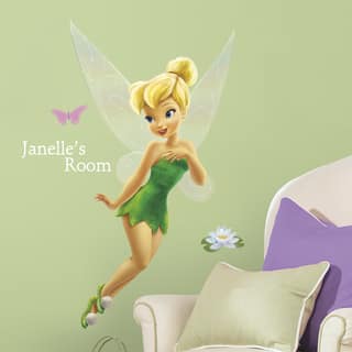 Tinkerbell Peel and Stick Giant Wall Decal with Personalization
