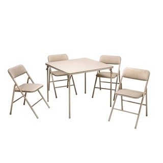 Cosco Folding Table and 5-piece Chairs Set