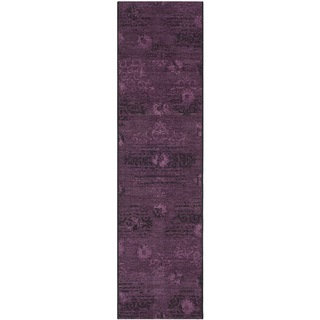 Safavieh Palazzo Vintage Black/ Purple Rug (2' x 7'3)