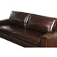 Abbyson Barrington 3 Piece Hand Rubbed Leather Sofa Loveseat and Armchair