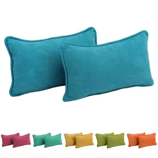 Link to Porch & Den Blaze River Microsuede Back Support Throw Pillows (Set of 2) Similar Items in Decorative Accessories