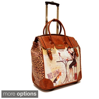 Nicole Lee Special Print Rolling 16-inch Laptop Travel Bag
