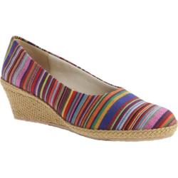 Women's Beacon Shoes Newport Rainbow Guatemalan Stripe Canvas