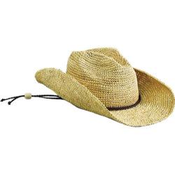 Women's San Diego Hat Company Raffia Cowboy Hat RHC1052 Natural