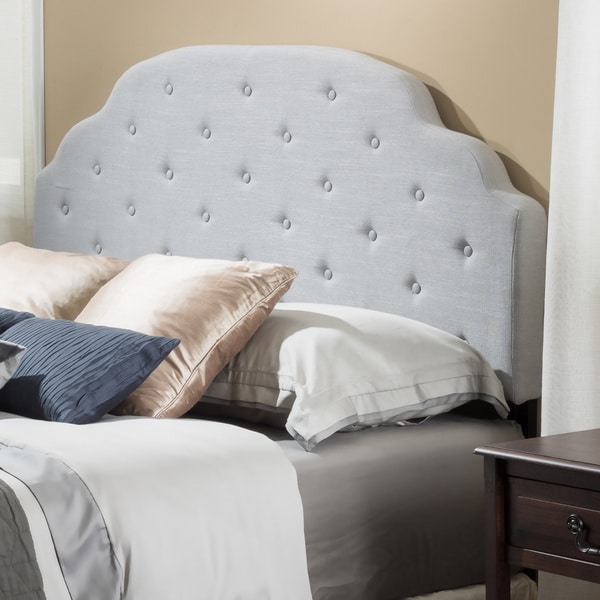 Allyson Adjustable Full/ Queen Button Tufted Fabric Headboard by Christopher Knight Home