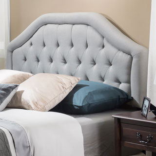 Angelica Adjustable Full/ Queen Tufted Fabric Headboard by Christopher Knight Home