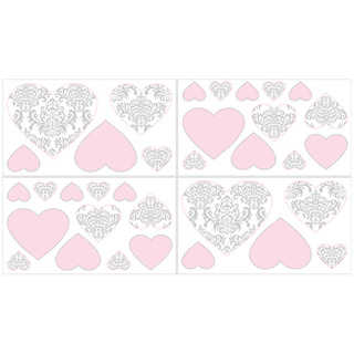 Sweet Jojo Designs Elizabeth Wall Decal Stickers (Set of 4)