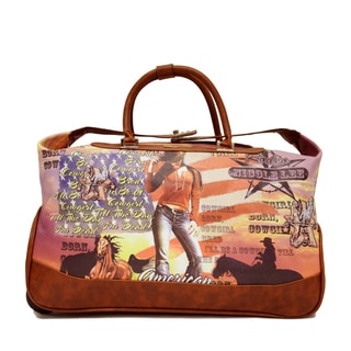 Nicole Lee Teresa 'Cowgirl' Carry On Rolling Upright Duffel With Laptop Compartment