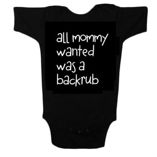 Unique Boutique Baby Black T-shirt Onesie in Black