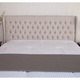 Morris Adjustable Full/ Queen Tufted Wingback Fabric Headboard by Christopher Knight Home