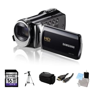 Samsung HMX-F90 High Definition Black Camcorder 16GB Bundle