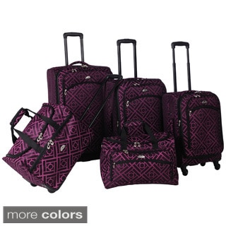 American Flyer Astor Collection 5-piece Spinner Luggage Set