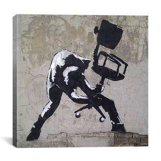 iCanvas Banksy 'London Calling' Gallery Wrapped Canvas Print Wall Art