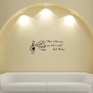 Bob Marley Quote Musical Vinyl Wall Decal Sticker