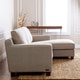 Abbyson 'Beverly' Grey Fabric Sectional Sofa