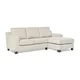 Sectional Sofa with Chaise in Light Grey - Thumbnail 1