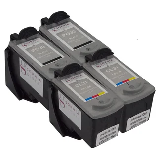 Sophia Global Remanufactured Ink Cartridge Replacement for Canon PG-30 and CL-31 with Ink Level Display (Pack of 4)