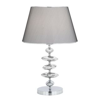 Stacked Circular Metal Table Lamp