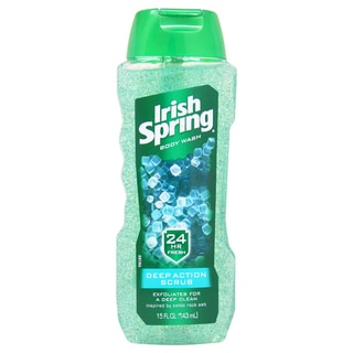 Irish Spring Deep Action Scrub 15-ounce Body Wash