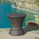 Adriana PE Wicker Outdoor Side Table by Christopher Knight Home - Thumbnail 2