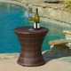 Adriana PE Wicker Outdoor Side Table by Christopher Knight Home - Thumbnail 0