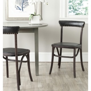 Safavieh Country Classic Dining Kenny Antique Black Dining Chairs (Set of 2)