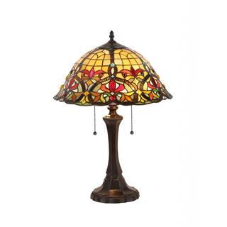 Tiffany-style Style Victorian Design 2-light Table Lamp
