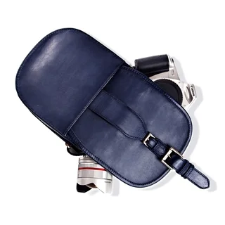 Isaac Mizrahi Jane Genuine Leather Crossbody Camera and Tech Bag