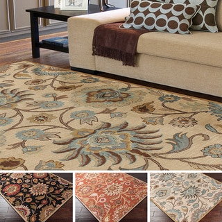 Hand-tufted Alameda Traditional Floral Wool Area Rug (9' x 12')