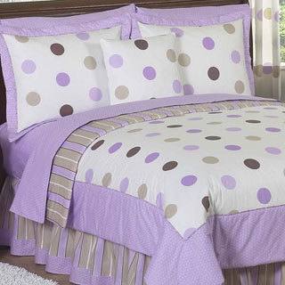 Sweet Jojo Designs Girls 'Dots' 3-piece Full/Queen Comforter Set