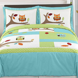 Sweet Jojo Designs 'Hooty Owl' Full/Queen 3-piece Comforter Set