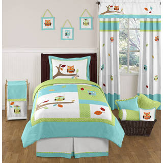 Link to Sweet Jojo Designs Unisex Hooty Owl 4-piece Twin Comforter Set Similar Items in Kids Comforter Sets