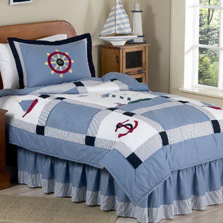 Sweet Jojo Designs Boys 4-piece Nautical Twin Comforter Set
