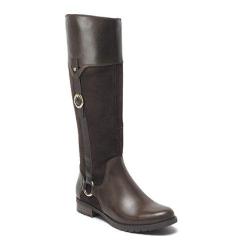 Women's Rockport Tristina Buckle Riding Boot Wide Calf Ebano Leather