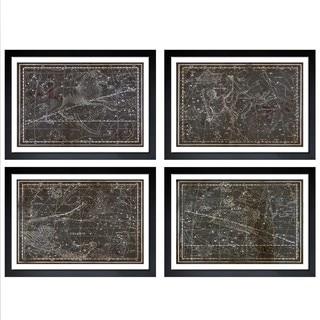 Oliver Gal 'Celestial Map XVI Century - 4 Panels' Framed Art