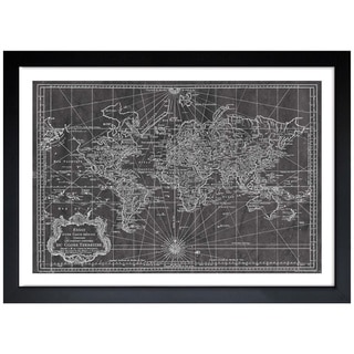 Oliver Gal 'World Map 1778' Framed Art Print