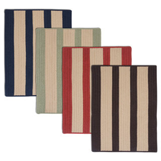 Light House Natural Stripe Reversible Outdoor Rug (5' x 7')