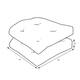Pillow Perfect Outdoor Omnia Lagoon Wicker Seat Cushion (Set of 2) - Thumbnail 1