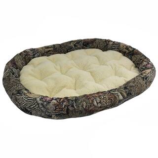 Safari Tapestry Bolster Pet Bed (50x36)